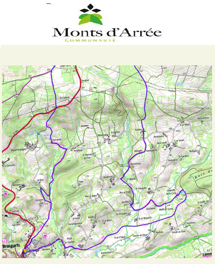 accs  la trace GPS de la randonne