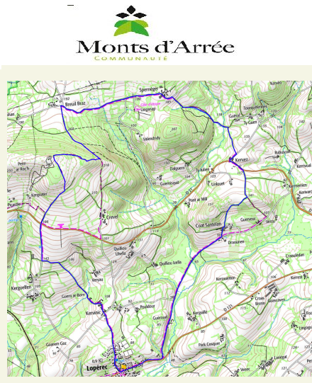 accs  la trace GPS de la randonne