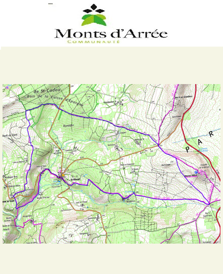 accs  la trace GPS de la randonne