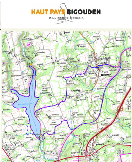 accs  la trace GPS de la randonne