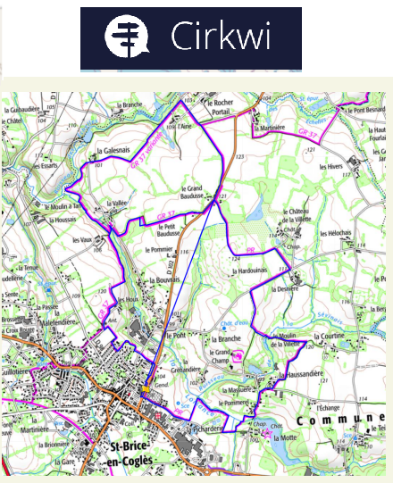 accs  la trace GPS de la randonne