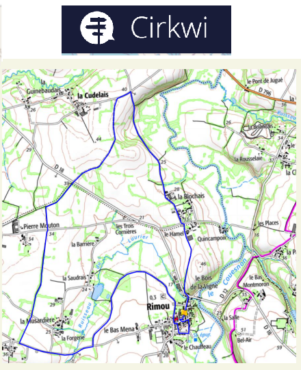 accs  la trace GPS de la randonne