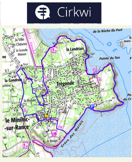 accs  la trace GPS de la randonne