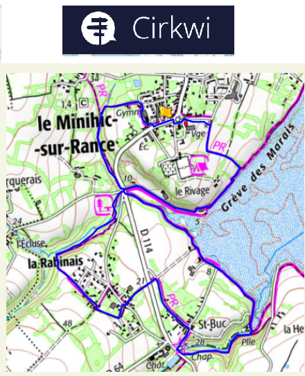 accs  la trace GPS de la randonne