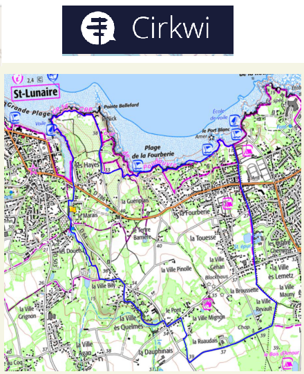 accs  la trace GPS de la randonne