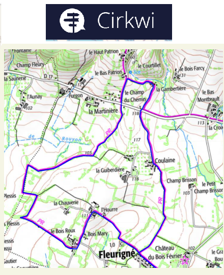 accs  la trace GPS de la randonne