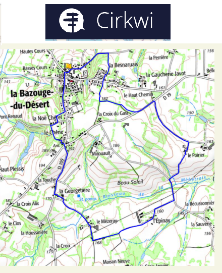 accs  la trace GPS de la randonne