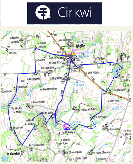 accs  la trace GPS de la randonne