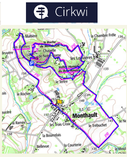 accs  la trace GPS de la randonne