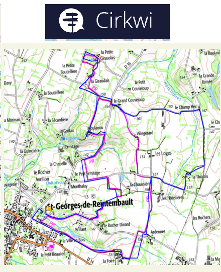 accs  la trace GPS de la randonne