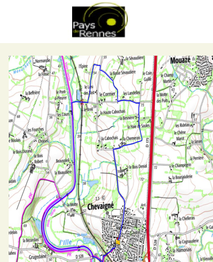 accs  la trace GPS de la randonne