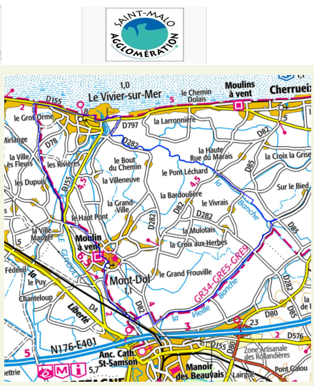 accs  la trace GPS de la randonne