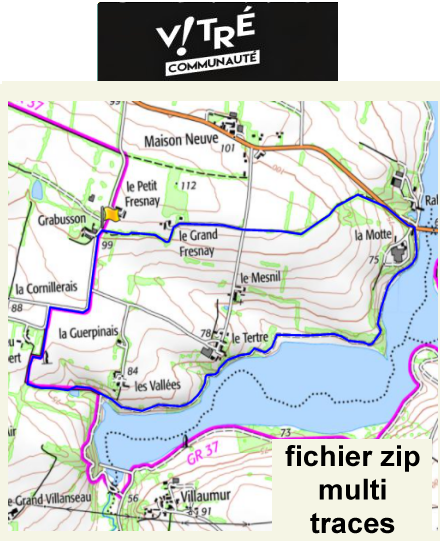 accs  la trace GPS de la randonne