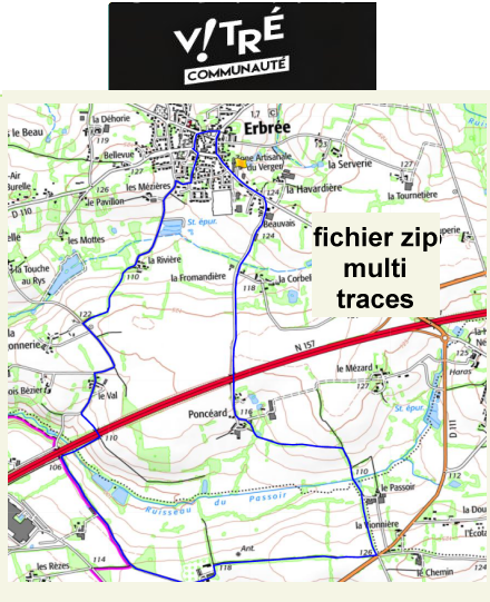 accs  la trace GPS de la randonne